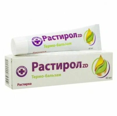 РАСТИРОЛ ZD ТЕРМО-БАЛЬЗАМ КАМФОРА ЭВКАЛИПТ 40МЛ фото в интернет-аптеке Склад Лекарств