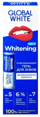ГЛОБАЛ ВАЙТ ГЕЛЬ-КАРАНДАШ ОТБЕЛИВАЮЩИЙ 6% 5МЛ фото в интернет-аптеке Склад Лекарств