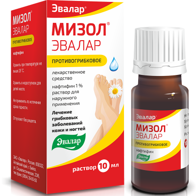 МИЗОЛ Р-Р Д/НАРУЖ ПРИМЕНЕНИЯ 1% 10МЛ/ЭВАЛАР/ фото в интернет-аптеке Склад Лекарств