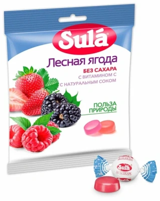 ЗУЛА ЛЕДЕНЦЫ Б/САХАРА С ВИТ С ЛЕСНАЯ ЯГОДА 60Г фото в интернет-аптеке Склад Лекарств