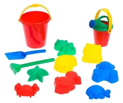 НАБОР ДЛЯ ИГРЫ В ПЕСКЕ №113 8 ФОРМОЧЕК СОВОК ЛЕЙК ГРАБЛИ ВЕДРО МИКС 3301623 фото в интернет-аптеке Склад Лекарств