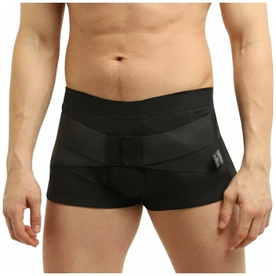 БАНДАЖ Б-451 ГРЫЖЕВОЙ ПАХОВЫЙ МУЖ В ВИДЕ ТРУСОВ ЧЕРН №2 фото в интернет-аптеке Склад Лекарств