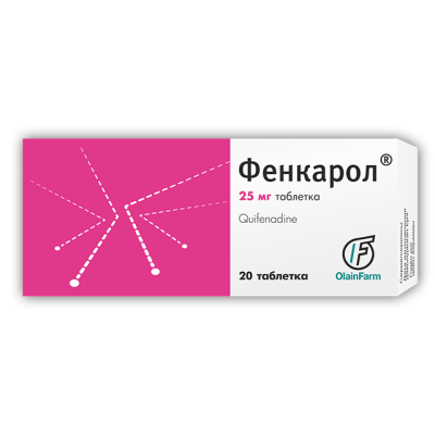 ФЕНКАРОЛ ТАБ 25МГ №20 фото в интернет-аптеке Склад Лекарств