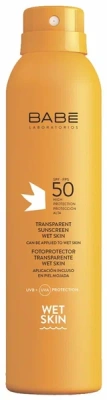 БАБЕ СПРЕЙ СОЛНЦЕЗАЩИТ SPF 50+ ПРОЗРАЧНЫЙ ВЛАГОСТ 200МЛ фото в интернет-аптеке Склад Лекарств