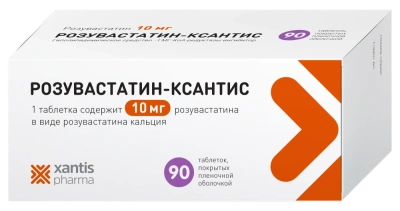 РОЗУВАСТАТИН-КСАНТИС ТАБ П/О 10МГ №90/АЛСИ ФАРМА/ фото в интернет-аптеке Склад Лекарств