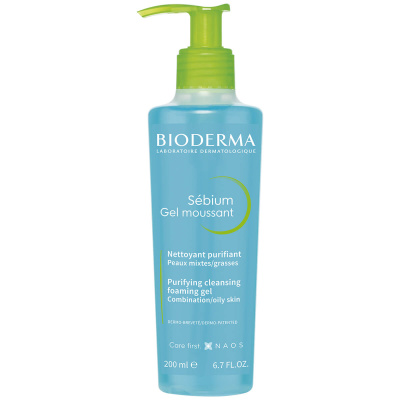 БИОДЕРМА СЕБИУМ ГЕЛЬ ОЧИЩАЮЩИЙ С ПОМПОЙ 200МЛ фото в интернет-аптеке Склад Лекарств