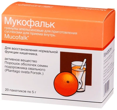 МУКОФАЛЬК ГРАН Д/Р-РА АПЕЛЬСИН ПАК 5Г №20 Д фото в интернет-аптеке Склад Лекарств