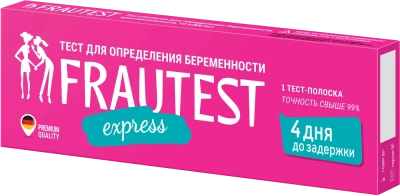 ТЕСТ Д/ОПР БЕРЕМЕННОСТИ ФРАУТЕСТ ЭКСПРЕСС №1 фото в интернет-аптеке Склад Лекарств
