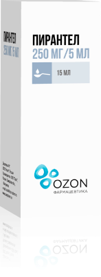 ПИРАНТЕЛ СУСП 250МГ/5МЛ 15МЛ/ОЗОН/ фото в интернет-аптеке Склад Лекарств