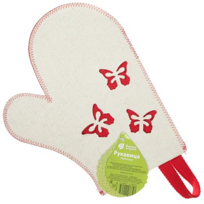 БАННЫЕ ШТУЧКИ РУКАВИЦА ДЛЯ САУНЫ БАБОЧКИ 41135 фото в интернет-аптеке Склад Лекарств