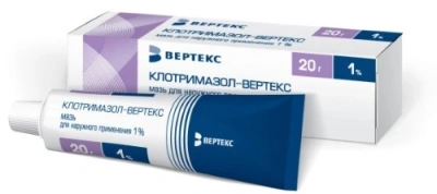 КЛОТРИМАЗОЛ МАЗЬ 1% 20Г/ВЕРТЕКС/ фото в интернет-аптеке Склад Лекарств
