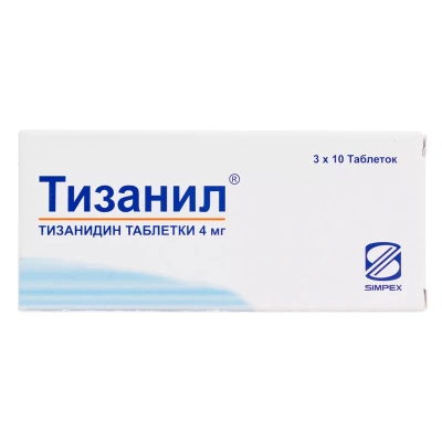 ТИЗАНИЛ ТАБ 4МГ №30/СИМПЕКС/ фото в интернет-аптеке Склад Лекарств