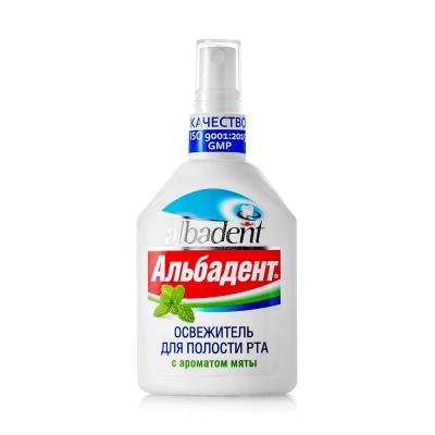 АЛЬБАДЕНТ ОСВЕЖИТЕЛЬ ДЛЯ ПОЛОСТИ РТА МЯТА 35МЛ фото в интернет-аптеке Склад Лекарств