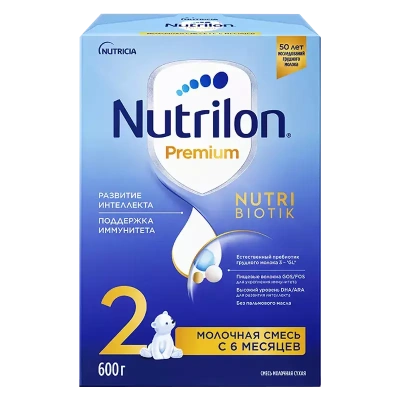 НУТРИЛОН 2 ПРЕМИУМ СМЕСЬ СУХАЯ МОЛОЧНАЯ 6МЕС+600Г фото в интернет-аптеке Склад Лекарств