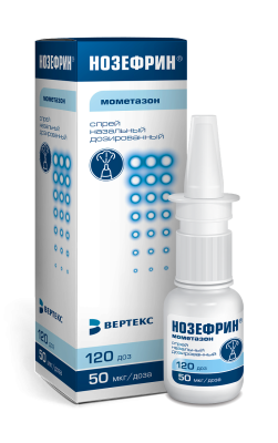 НОЗЕФРИН СПРЕЙ НАЗАЛЬНЫЙ 50МКГ/ДОЗА 120ДОЗ 18Г фото в интернет-аптеке Склад Лекарств