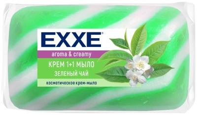 EXXE КРЕМ-МЫЛО ЗЕЛЕНЫЙ ЧАЙ ЗЕЛЕНОЕ 90Г 975149 фото в интернет-аптеке Склад Лекарств