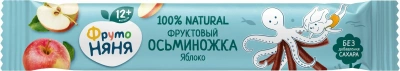 ФРУТОНЯНЯ ФРУКТОВЫЕ КУСОЧКИ ОСЬМИНОЖКА ЯБЛОКО ГРУША СЛИВА АНАНАС 12МЕС+16Г фото в интернет-аптеке Склад Лекарств