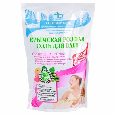 СОЛЬ Д/ВАНН КРЫМСКАЯ РОЗОВАЯ АНТИЦЕЛЛЮЛИТНАЯ 530Г/ФИТОКОСМЕТИК/ фото в интернет-аптеке Склад Лекарств