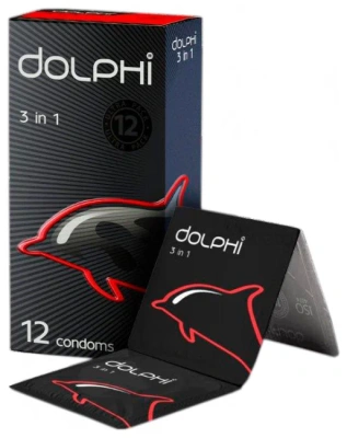ДОЛФИ ПРЕЗЕРВАТИВЫ ЛАТЕКСНЫЕ 3В1 С СИЛИКОНОВОЙ СМАЗКОЙ №12 фото в интернет-аптеке Склад Лекарств