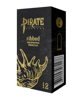 ПИРАТ ПРЕЗЕРВАТИВЫ РЕБРИСТЫЕ ЛАТЕКС №12 фото в интернет-аптеке Склад Лекарств