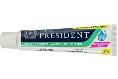 ПРЕЗИДЕНТ КРЕМ ГАРАНТ Д/ФИК ЗУБ ПРОТЕЗОВ НЕЙТРАЛЬНЫЙ 40Г фото в интернет-аптеке Склад Лекарств