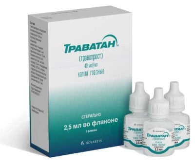 ТРАВАТАН КАПЛИ ГЛАЗНЫЕ 40МКГ/МЛ 2,5МЛ №3 Д фото в интернет-аптеке Склад Лекарств
