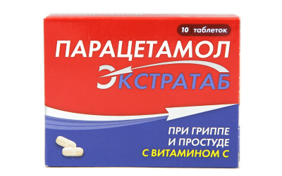 ПАРАЦЕТАМОЛ ЭКСТРАТАБ ТАБ С ВИТ С №20 /ОБОЛЕНСКОЕ/ фото в интернет-аптеке Склад Лекарств