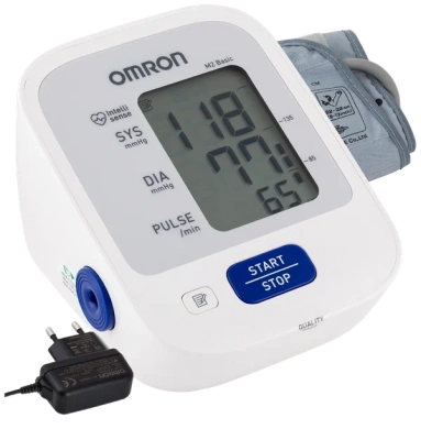 ОМРОН ТОНОМЕТР M2 BASIC СТАНДАРТ МАНЖЕТА + АДАПТЕР НЕМ-7121-ARU фото в интернет-аптеке Склад Лекарств