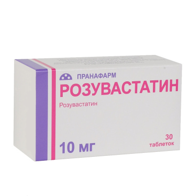 РОЗУВАСТАТИН ТАБ П/О 10МГ №30/ПРАНАФАРМ/ фото в интернет-аптеке Склад Лекарств