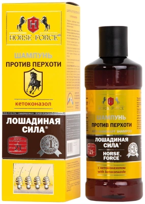 ЛОШАДИНАЯ СИЛА ШАМПУНЬ ПРОТИВ ПЕРХОТИ С КЕТОКОНАЗОЛОМ 250МЛ фото в интернет-аптеке Склад Лекарств