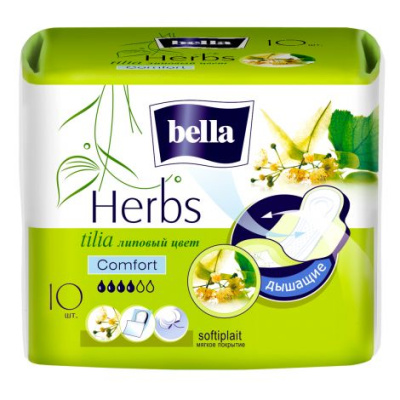 БЕЛЛА ПРОКЛАДКИ ХЕРБС КОМФОРТ ЛИПОВЫЙ ЦВЕТ №10 фото в интернет-аптеке Склад Лекарств