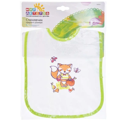 МИР ДЕТСТВА СЛЮНЯВЧИК СРЕДНИЙ РАЗМЕР 15014 фото в интернет-аптеке Склад Лекарств