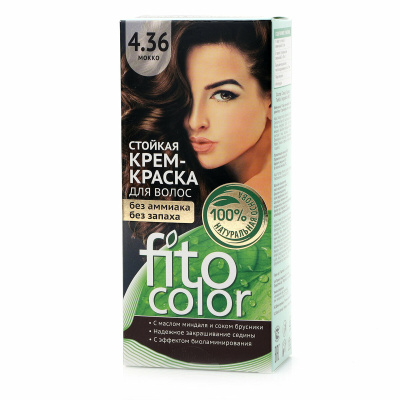 ФИТОКОСМЕТИК СТОЙК К/КРАСКА Д/ВОЛОС FITOCOLOR ТОН 4.36 МОККО 115МЛ фото в интернет-аптеке Склад Лекарств