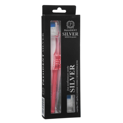 ПРЕЗИДЕНТ З/ЩЕТКА СИЛЬВЕР 999 СРЕДНЯЯ фото в интернет-аптеке Склад Лекарств
