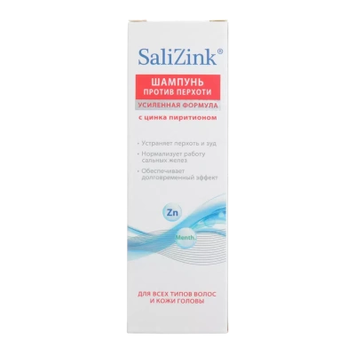 САЛИЦИНК ШАМПУНЬ ПРОТИВ ПЕРХОТИ С ЦИНКА ПИРИТИОНОМ 150МЛ фото в интернет-аптеке Склад Лекарств