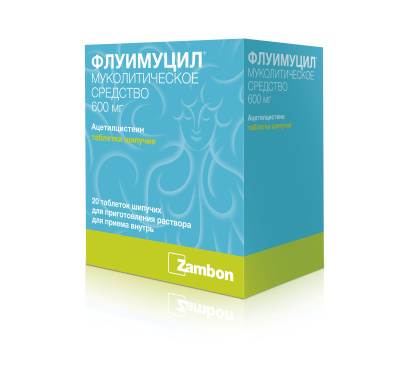 ФЛУИМУЦИЛ ТАБ ШИП 600МГ №20 фото в интернет-аптеке Склад Лекарств