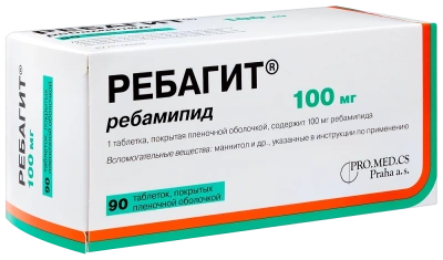 РЕБАГИТ ТАБ П/П/О 100МГ №90/ФАРМАКОР/ фото в интернет-аптеке Склад Лекарств
