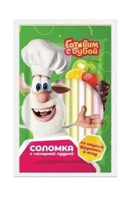 ГОТОВИМ С БУБОЙ ФРУКТОВАЯ СОЛОМКА С САХАРНОЙ ПУДРОЙ 7Г УТ66691/КОНФИТРЕЙД/ фото в интернет-аптеке Склад Лекарств