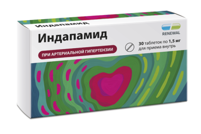 ИНДАПАМИД РЕНЕВАЛ ТАБ П/О ПРОЛОНГ 1,5МГ №30/ОБНОВЛЕНИЕ/ фото в интернет-аптеке Склад Лекарств