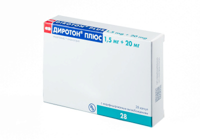 ДИРОТОН ПЛЮС КАПС 1,5МГ+20МГ №28 фото в интернет-аптеке Склад Лекарств