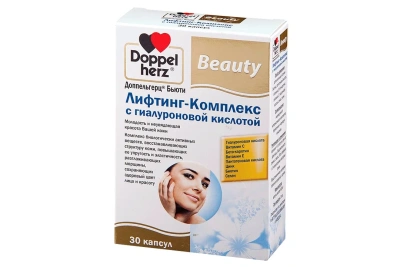 ДОППЕЛЬГЕРЦ БЬЮТИ ЛИФТИНГ-КОМПЛЕКС С ГИАЛУРОНОВОЙ КИСЛОТОЙ №30 фото в интернет-аптеке Склад Лекарств
