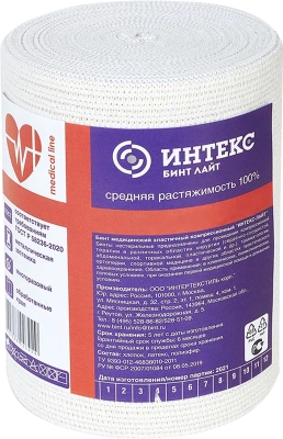 БИНТ ЭЛАСТИЧНЫЙ ИНТЕКС-СМАРТ ВР С ЗАСТЕЖКОЙ 8X300СМ фото в интернет-аптеке Склад Лекарств