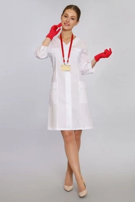 ХАЛАТ МЕДИЦИНСКИЙ ЖЕНСКИЙ DOCTOR BIG 2-13-01-3 TC, 3/4 РУК, ПУГ 0, 0 Р 52 170-176 фото в интернет-аптеке Склад Лекарств