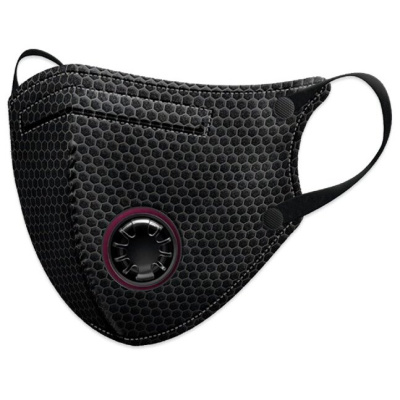 МАСКА МЕД АНАТОМ 3-Х СЛОЙНАЯ БАРЬЕРНЫЙ РИФ NF С КЛАП ЧЕРН №1 фото в интернет-аптеке Склад Лекарств