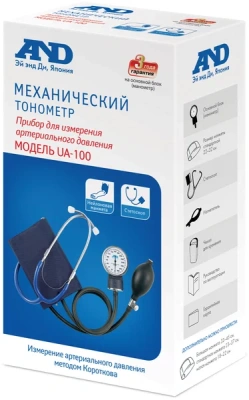ЭЙ ЭНД ДИ ТОНОМЕТР МЕХАН СО СТЕТОСКОПОМ UA-100 фото в интернет-аптеке Склад Лекарств