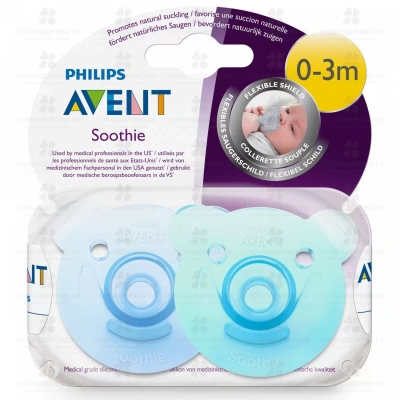 АВЕНТ СОСКА-ПУСТЫШКА СИЛИКОНОВАЯ МИШКА 0-3МЕС №2 SCF194/01 фото в интернет-аптеке Склад Лекарств