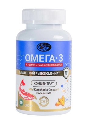 САЛМОНИКА ОМЕГА-3 ИЗ ДИКОГО КАМЧАТСКОГО ЛОСОСЯ 600МГ КАПС №160 фото в интернет-аптеке Склад Лекарств