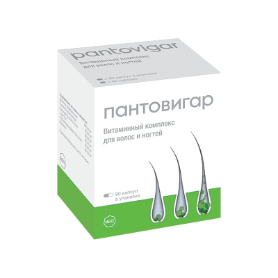 ПАНТОВИГАР КАПС ВИТ КОМПЛЕКС Д/ВОЛОС И НОГТЕЙ №90 фото в интернет-аптеке Склад Лекарств