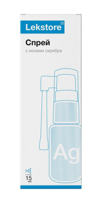 ЛЕКСТОР ГИГИЕНИЧЕСКОЕ СРЕДСТВО "LEKSTORE" С ИОНАМИ СЕРЕБРА СПРЕЙ ФЛ 15 МЛ фото в интернет-аптеке Склад Лекарств