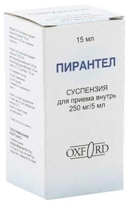 ПИРАНТЕЛ СУСП 250МГ/5МЛ 15МЛ/ОКСФОРД/ фото в интернет-аптеке Склад Лекарств